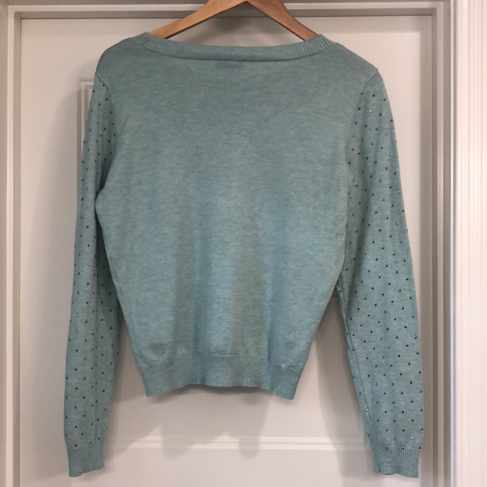 The Limited mint green studded sweater - Picture 2 of 8